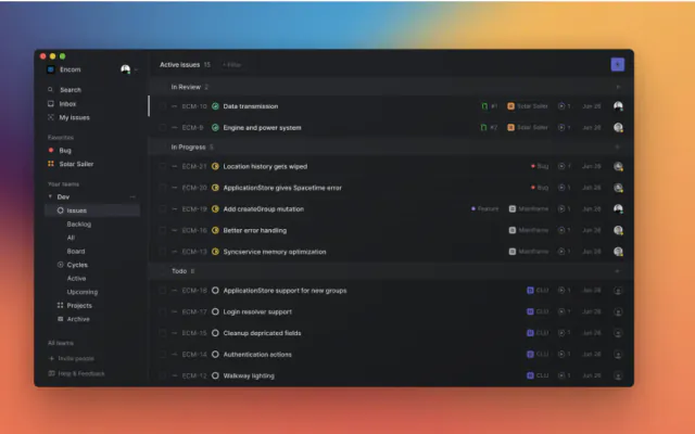 Linear — Project management built for software teams